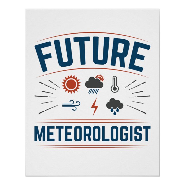 Poster Futur météorologue (Devant)