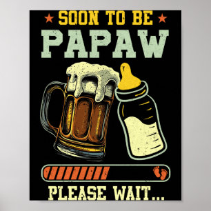 Poster Futur Papy Été 2025 Annonce de Grossesse L