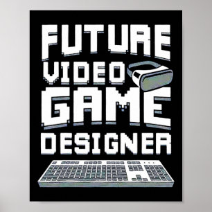 Poster Future Concepteur De Jeux Vidéo Garçons Filles Enf
