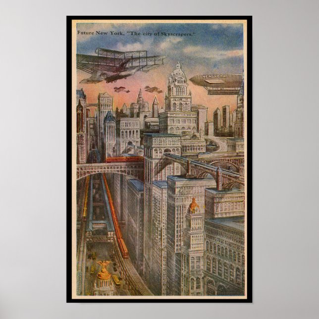 Poster Future New York la ville des gratte-ciels (Devant)