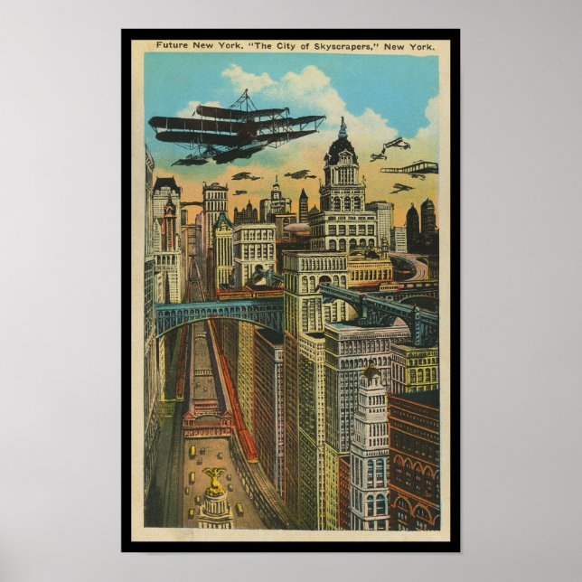 Poster Future New York la ville des gratte-ciels (Devant)