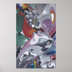 Poster Futurisme Fluide