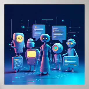 Poster "Futuristic AI Assistants AI