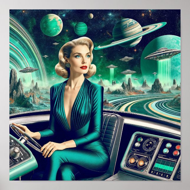 Poster Futuristic Transportation (Devant)