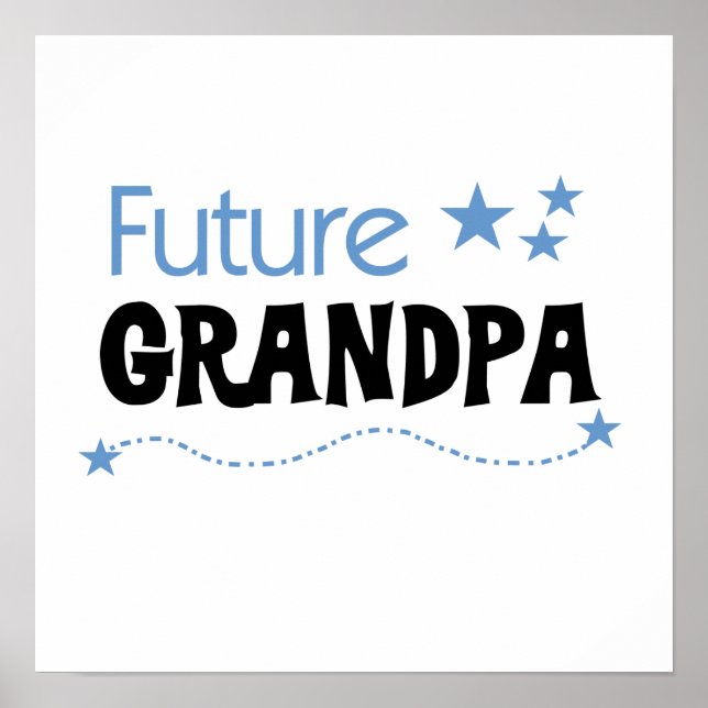 Poster Futurs tee-shirts et cadeaux grand-pa (Devant)
