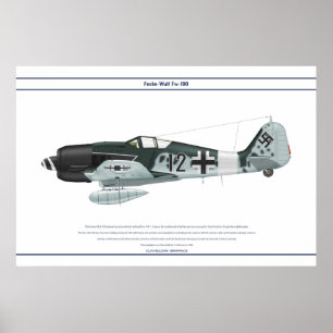 Poster Fw-190 A-8 JG3 1