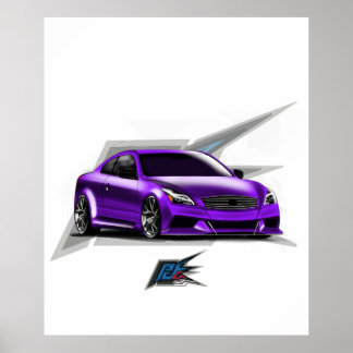 Poster g37 coupé violet