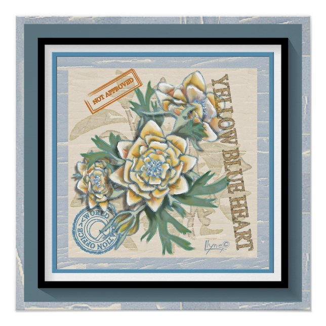 Poster G Bureau de la création Fleur jaune (Devant)