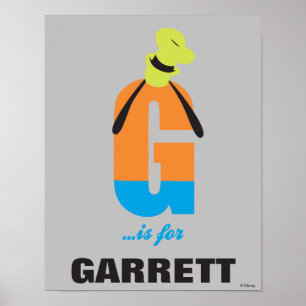 Poster G est pour Goofy   Ajouter votre nom 2