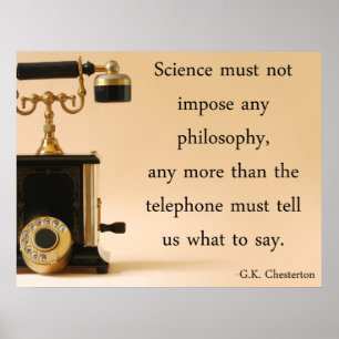 Poster G.K. Citation de Chesterton