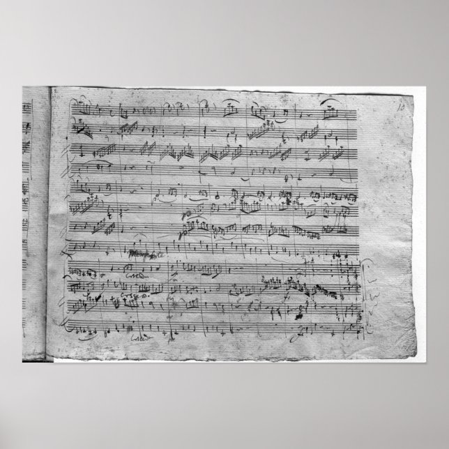 Poster G majeur pour violon, clavecin et violoncelle (Devant)