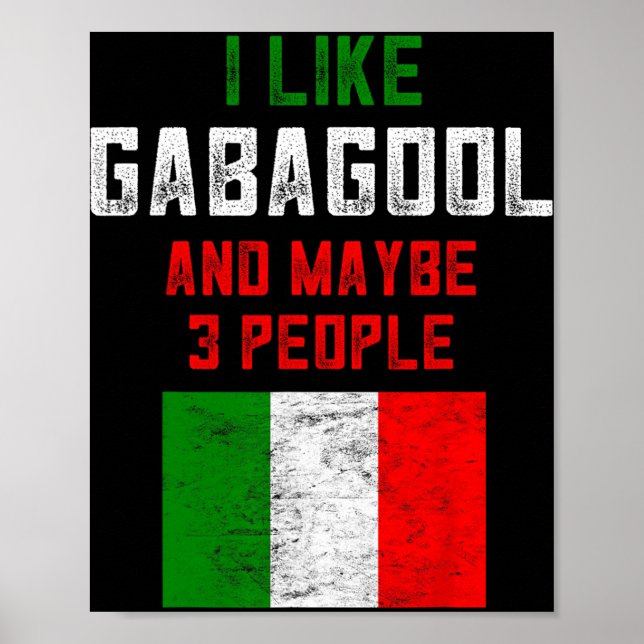 Poster Gabagool Shirt Men New Jersey Meat Lover Italian C (Devant)