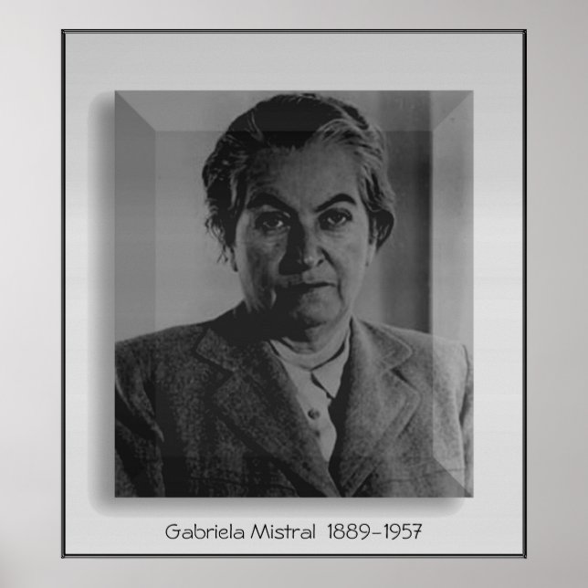 Poster Gabriela Mistral (Devant)
