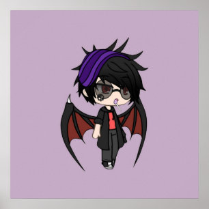 Poster Gacha Life Series  Karl Chibi Vampire Boy
