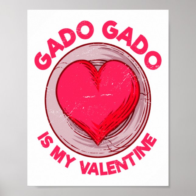 Poster Gado Gado Is My Valentine Indonesian Salad Vegetar (Devant)