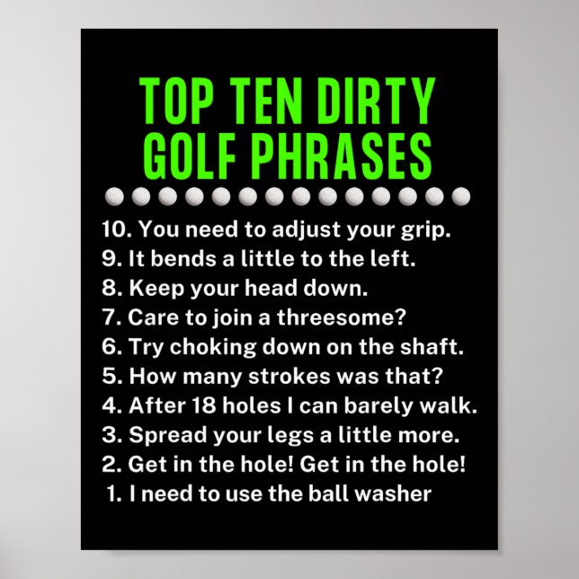 Poster Gag Golf Ideas Golf For Dad Funny Golf For Men  (Devant)