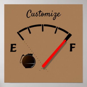 Poster Gage de carburant du café Thunder_Cove plein