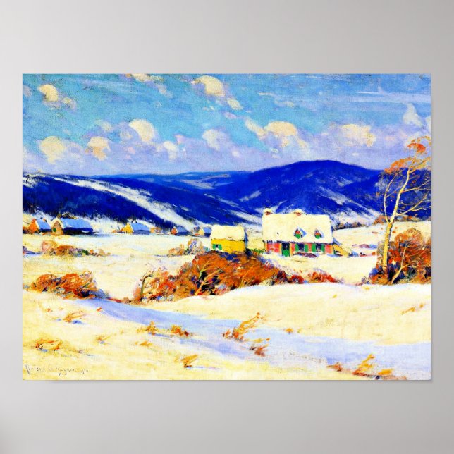 Poster Gagnon - En hiver dans les Laurentides (1) (Devant)