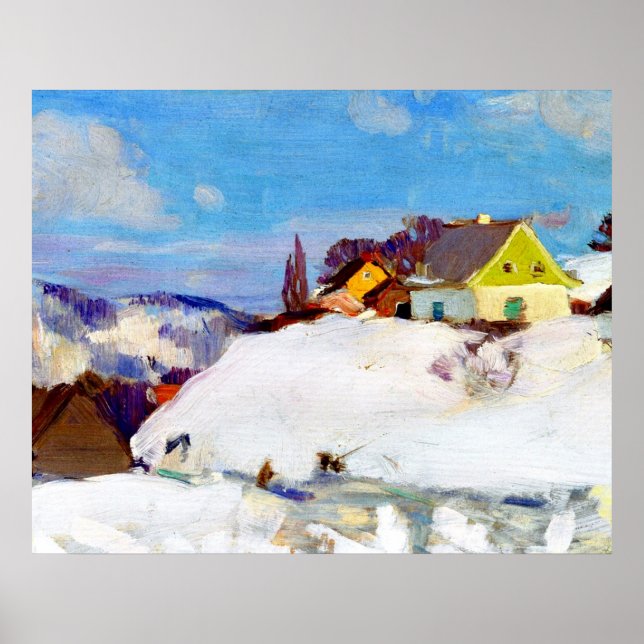Poster Gagnon - Ferme, Baie Saint Paul (Devant)