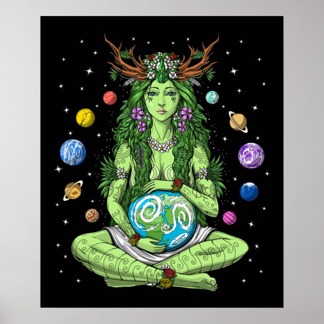 Poster Gaia Mère Déesse Terre (Devant)