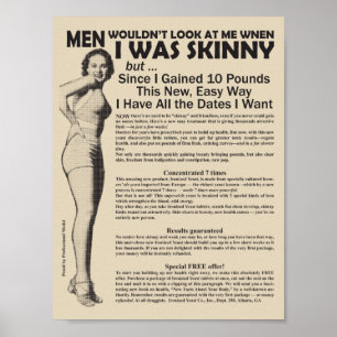 Poster gain de poids