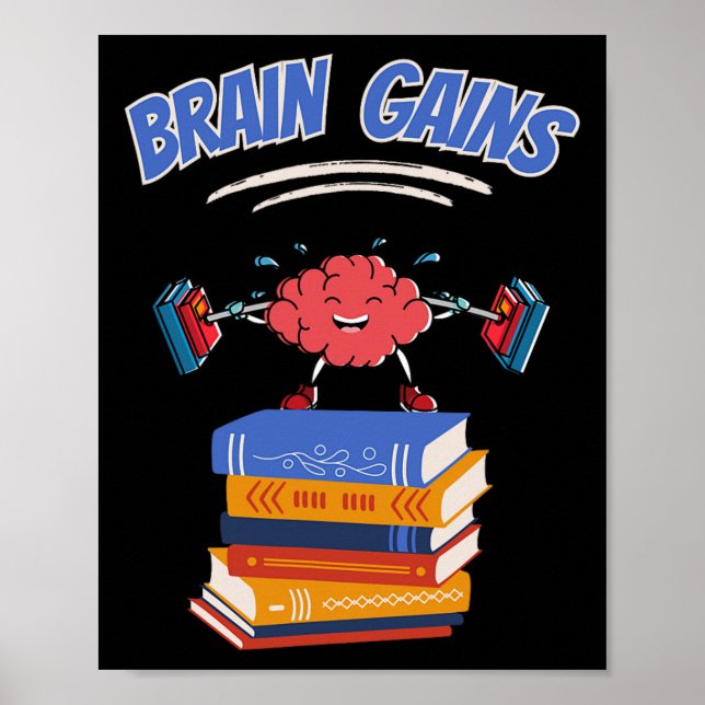 Poster Gains Du Cerveau Lecture Livre De L'Enseignant Lov (Devant)
