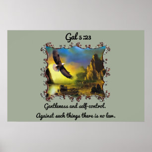 Poster Gal 5:23 Douceur et maîtrise de soi