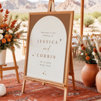 GALA Boho Terracotta Arch Star Celestiale Bienvenu