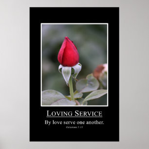 Poster Galates 5:13 Servir les autres avec amour