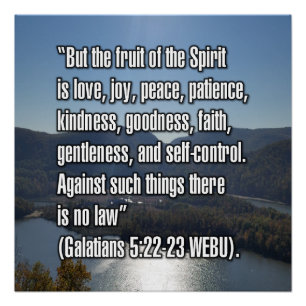 Poster Galatians 5:22-23 WEBU