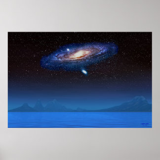 Poster Galaxie Blue Star