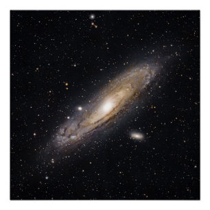 Poster Galaxie d'Andromède Photographie spatiale