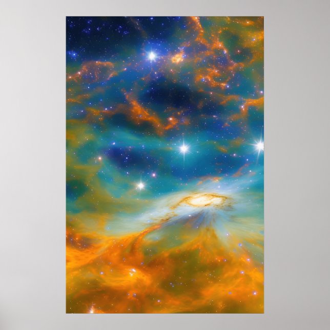 Poster Galaxie de l'espace (Devant)