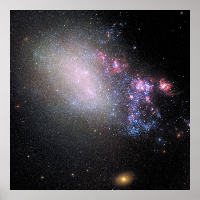 Poster Galaxie irrégulière Ngc 4485 (Devant)
