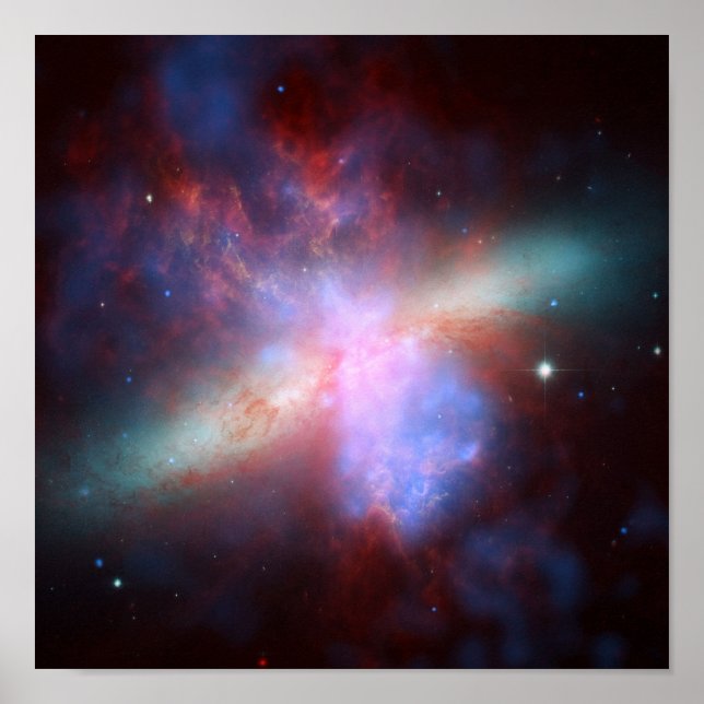 Poster Galaxie M82 (Devant)