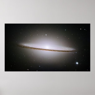 Poster Galaxie majestueuse M104 de sombrero de H