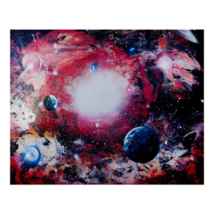 Poster Galaxie Rouge