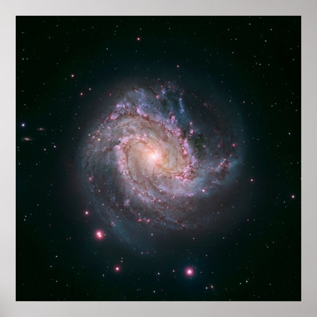 Poster Galaxie spirale barrée Messier 83.2 (Devant)