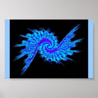 Galaxie spirale bleue