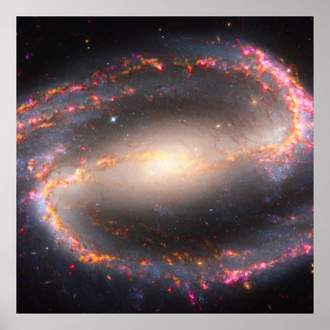 Poster Galaxie Spirale Ngc 1300. (Devant)