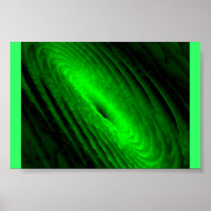 Poster Galaxie verte Neon