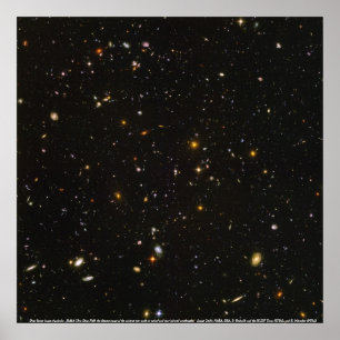 Poster Galaxies, Deep Space image of galaxies