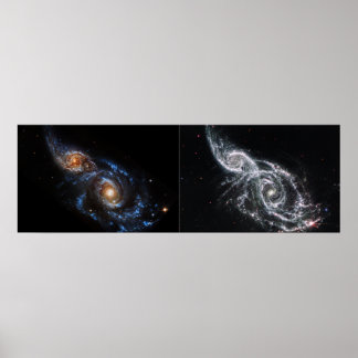 Poster Galaxies IC 2163 et NGC 2207