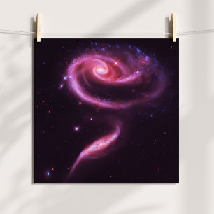 Poster Galaxies Rose Pâle