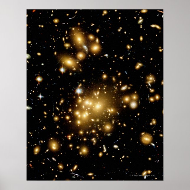 Poster Galaxy Cluster Abell 1689 (Devant)