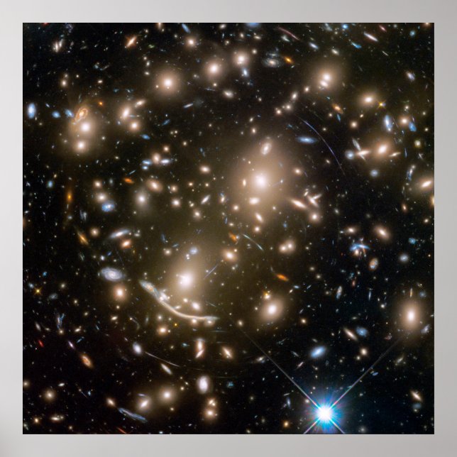 Poster Galaxy Cluster Abell 370 (Devant)