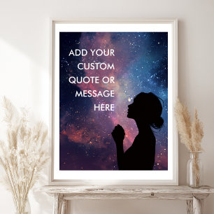 Poster Galaxy Inspirant-Créez Votre Propre Motivation 