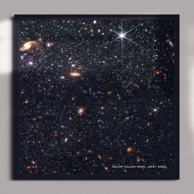 Poster Galaxy naine WLM James Webb Telescope spatial Hi-R (Créateur téléchargé)