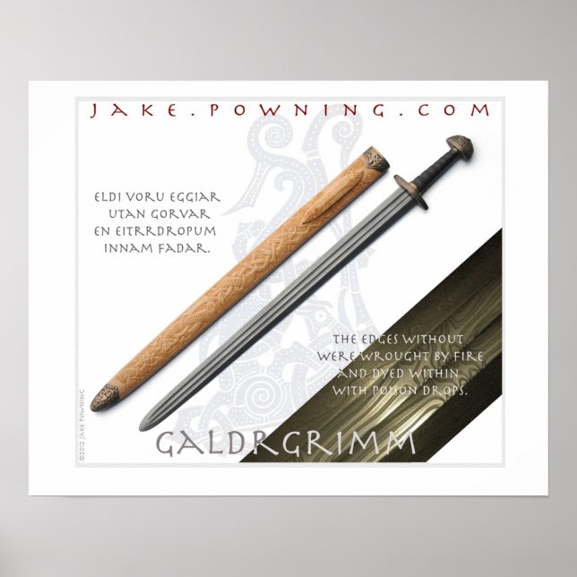 Poster Galdrgrimm par Jake Powning (Devant)