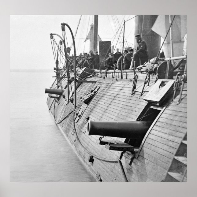 Poster Galène, 1862, Ironclad de guerre civile (Devant)